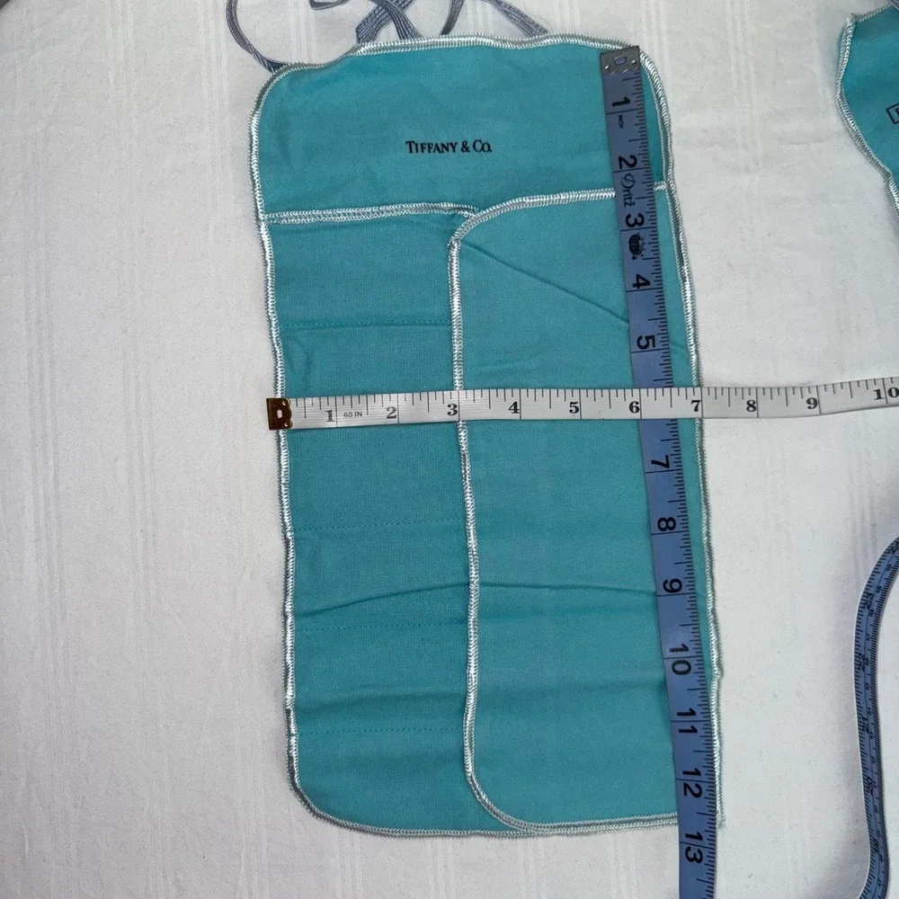 Tiffany & Co Blue Flannel Silverware Storage Silver Anti Tarnish Cloth Set of 2‎